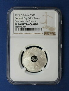 2021�N �V���o�[�v���[�t50�y���X�d�݁u�f�V�}���E�f�C - �}�V���E�|�[�g���[�g�vNGC�O���[�h PF70