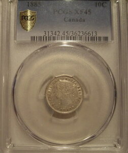 Ji_ rNgA 1885N  10Zg - PCGS XF-45