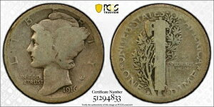 1916�N-D�}�[�L�����[�_�C�� PCGS AG03 �L�[�f�[�g�I���s����264,000���Ɗ󏭂Ȉ�i