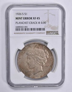 �~���g�G���[ XF45 1926-S �s�[�X�V���o�[�_���[�v�����V�F�b�g�N���b�N @4:00 NGC *1806