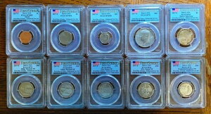 2017 S �č������� �����R�C�� 10 �� �f���o�[ ANA FDOI �Z�b�g PCGS SP70�B