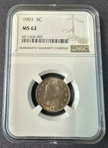 1901N oeB "V" jbP MS 62 NGC