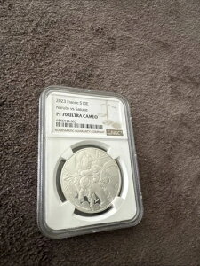 NGC PF70 �t�����X 2023 �i���g vs �T�X�P ��� 22.2g 10���[��