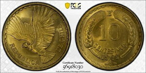 1969 `a RC 10 ZeVX A~jE uY PCGS MS66