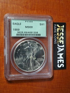 1989N 1h AJ Vo[ C[O PCGS MS69 I[hO[z_[ OGH