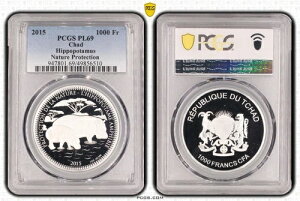�`���h �V���o�[ 1000�t���� �v���[�t�R�C�� 2015�N KM#196 PCGS PL69 �g�b�v�|�b�v ??