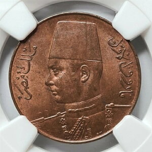 �G�W�v�g 1 �~���G�[�� AH 1366 1947 NGC MS 63 RB UNC �t�@���[�N�� ���b�h �u�����Y ���� #4