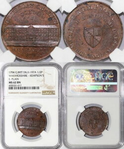 1794 1/2p D&H -197A �E�H���b�N�V���[�E�P���v�\���̃R���h���g�[�N�� NGC MS 62