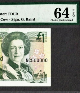 W[W[ |h 1993 QEII FANCY io[ - NC 500000 Pick-20a CH UNC PMG 64 EPQ