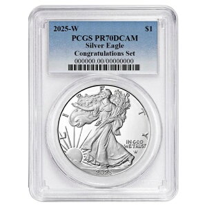 2025-W �v���[�t $1 �A�����J�� �V���o�[ �C�[�O�� �R���O���e�[�V���� �Z�b�g PCGS PR70DCAM �u���[...