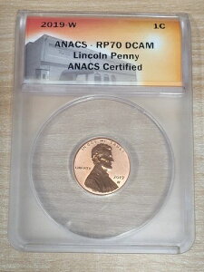 2019 W リバースプルーフ リンカーンセント ANACS RP70 DCAM 1C ペニーディープカメオシールド