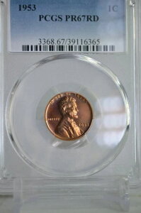 PR67RD 1953�N ���b�h�E�B�[�g �����J�[�� �y�j�[ PCGS �O���[�f�B���O �v���[�t�R�C�� �� ������