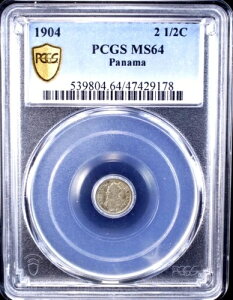 1904 �p�i�} 2 1/2 �Z���e�V���X�APCGS MS 64�AKM-1