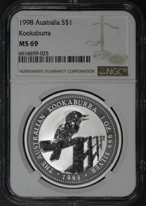 1998 I[XgA $1 Vo[CJZ~ NGC MS-69