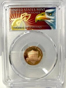 2023-S 1C リンカーン セント PCGS PR70RD DCAM SHIELD FS トーマス クリーブランド イーグル サイン入り