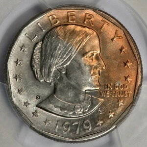 1979 S PCGS MS65 �s�K�؂ɏē݂��ꂽ�v�����V�F�b�g SBA �h���~���g�G���[ ���b�h�t�F�C�X