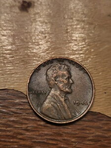 1946年小麦ペニー、ミントマークなし1セント硬貨