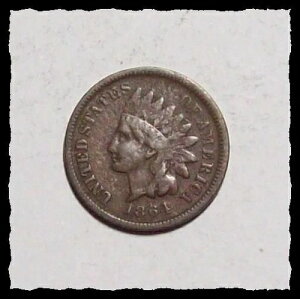 1864�N -L �C���f�B�A���w�b�h�Z���g ����ȓ��t�̔������R�C�� #14C87