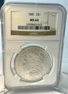 1881N AJ K 1h - NGC - MS64 - USM481P0
