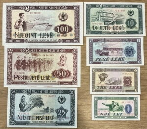 AojA tZbg 1-3-5-10-25-50-100 P 1976 P#40/46 UNC