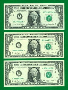 $1 1977 12 ノート ディストリクト スター セット A から L CU。