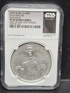 2016�N �j�E�G 2�h�� �X�^�[�E�H�[�Y �N���V�b�N �n���E�\�� 2225�̂�����1�� NGC PF69 UC OGP