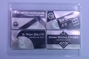 4) フランクリンミント スターリングシルバー 24.2グラム 香港、スリランカ、ケニア、アフリカ