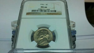 NGC �X�[�p�[�W�F�� �S�[���f�����C���{�[ 1961-P MS66 �W�F�t�@�[�\�� ���l$95 ���C���{�[�Ȃ�