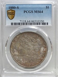 1880-S ���[�K����݁APCGS MS64�A�������F��!�A�N���X�I�[�o�[ �I�v�V����!!!
