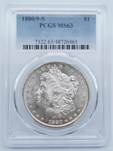 1880/9 S ���[�K����� $1 PCGS MS63 �g�[�j���O�X�|�b�g - U412