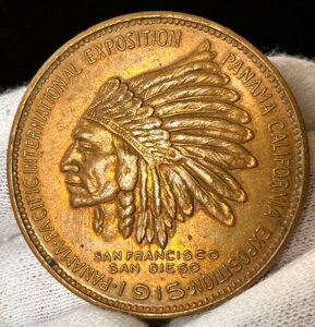 1915年パナマ太平洋国際博覧会カリフォルニア記念ペニーメダル