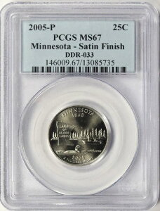 2005-P 25�Z���g �~�l�\�^ �T�e���d�グ DDR-033 �_�u���_�C ���o�[�X PCGS MS67