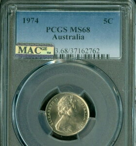 1974N I[XgA 5Zg PCGS MS68 PQ ōO[h MAC X|bgX *