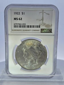 1922N 1hah - MS 62 NGC #445