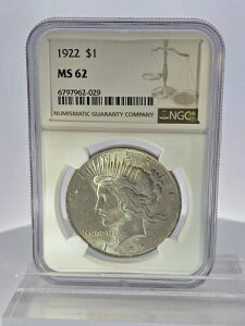 1922N 1hah - MS 62 NGC #447