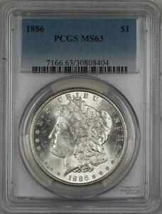 1886�N �����K����� 1�h�� PCGS MS-63 (�ǎ��R�C��) (3G)