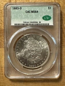 1883-O K 1h ? CAC MS64 ? ̂j[I[YǃRC