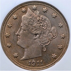 1911N oeB "V" jbP NGC MS 63 邭AFN₩ŁA悭łĂ܂