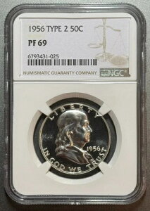 1956N ^Cv2 tN n[t_[ 50Zg NGC PF69 v[t CAMCN  (#18262200)