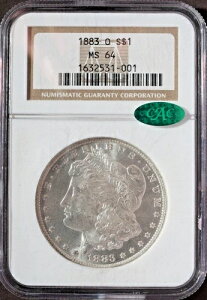 1883-O モーガン銀貨 1 ドル、NGC MS64 CAC、素晴らしいコインです。