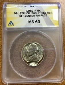 1983N P 5ZgjbP MINT ERROR ANACS MS63 _uXgCN 95%ItZ^[ jtFCX