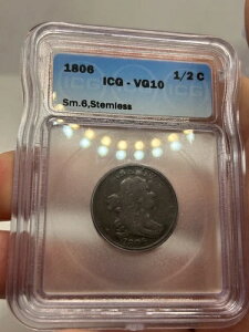 1806�N �h���[�v �o�X�g �n�[�t�Z���g 1/2 �X���[�� 6 �X�e�����X �I�[���h ICG VG-10 �I�[���h �J�b�p�[***