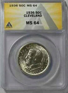 1936�N P �N���[�u�����h100���N�L�O / �ܑ�Δ����� ANACS MS-64