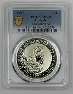 1997�N �I�[�X�g�����A 1�I���X ��n�� �N�b�J�o���R�C�� ? PCGS MS69 ? LOW POP 139