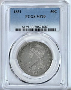 1831N LbvhoXg n[t_[ PCGS VF30 O[h Vo[ 50ZgRC 6159