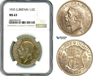 A8/194�A�C�M���X�A�W���[�W5���A1/2�N���E���A1933�N�A��AKM-835�ANGC MS63