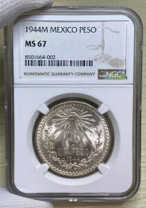 ���L�V�R 1944M �V���o�[ 1 1/2�y�\ �����`���C�X BU�R�C�� NGC MS67 2nd Finest