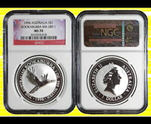 1996�N �I�[�X�g�����A 1�I���X ��� �����C�J���Z�~ �p�[�t�F�N�g NGC MS 70 �V�i �V�~�Ȃ�
