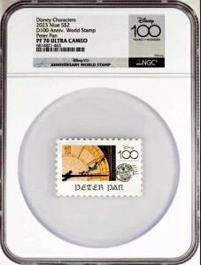 2023年 ニウエ ディズニー 100周年記念切手 ピーターパン コイン 1オンス シルバー NGC PF 70