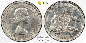 I[XgA Vo[ v[t 6D 6yXd 1955N KM#58 GUxX2 PCGS PR64